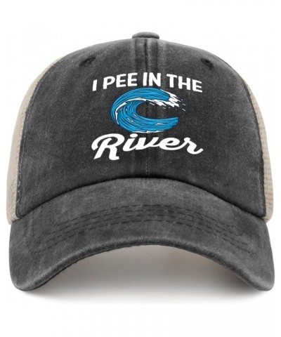 i Pee in Rivers hat Womens with Design Baseball Hats for Womens Cap Retro for Welder Allblack $8.78 Baseball Caps