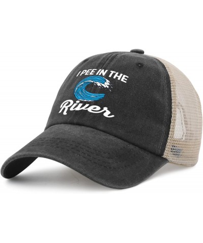 i Pee in Rivers hat Womens with Design Baseball Hats for Womens Cap Retro for Welder Allblack $8.78 Baseball Caps