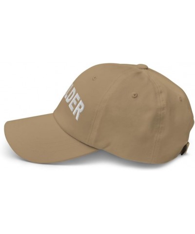 Boulder Colorado Hat Boulder CO Cap Embroidered Dad Hat Adjustable Strap Closure Unisex Khaki $21.99 Baseball Caps