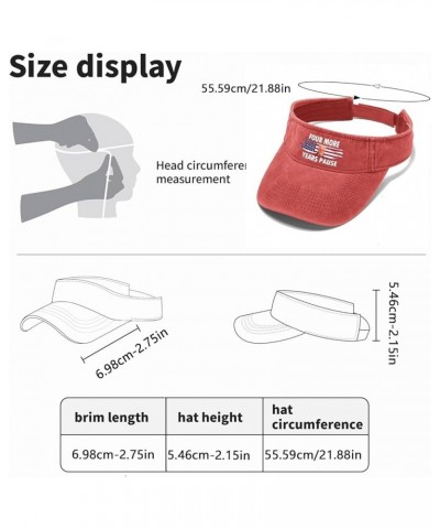 Four More Years Pause Hats Sun Visor Hat for Teens Baseball Caps Flodable Sun Protection Saffron $11.32 Visors