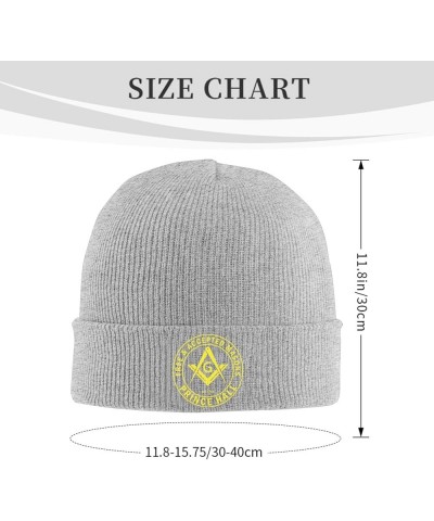 Beanie,Masonic Est 1784 Beanie Hat Women Skull Cap Men Knit Hat Winter Slouchy Hat Knitted Hat Hedging Head Hat Black Gray $1...