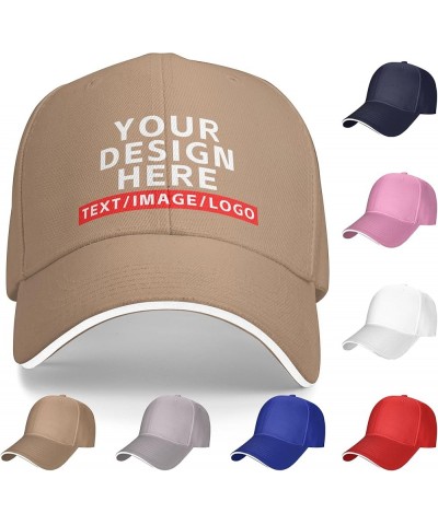 Custom Hats Design Your Own Baseball Cap Custom Trucker Hat Personalized Hats for Men Woman Natural-015 $7.94 Cowboy Hats