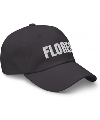 Flores Family Reunion Hat Last Name Flores Hat Dad Cap Embroidered Dad Hat Baseball Cap Dark Grey $15.51 Baseball Caps