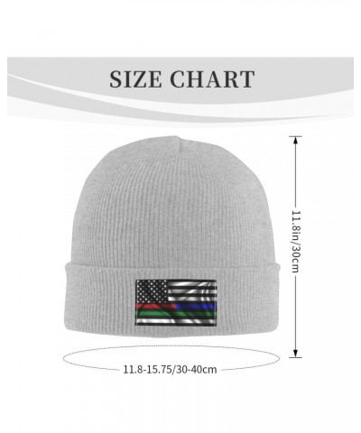 Silk Style United States Thin Line Red Blue Green Flag Beanie Hat for Men Women Soft Cozy Skull Cap Winter Warm Knit Hats $12...