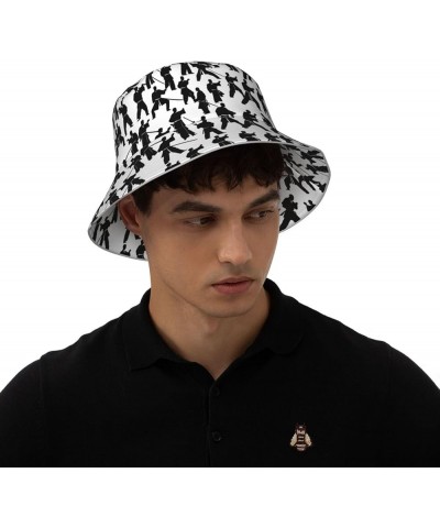 Bucket Hats Stylish Double-Sided Bucket Hat for Men and Women - Perfect for Outdoor Activities Starry Night Sky Outer Space S...