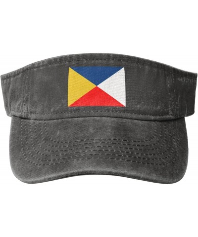 Flag of Villena Sun Visor Hats for Women Men Adjustable Cooling Sports Sun Hats Cotton Golf Cap Deep Heather $10.60 Visors