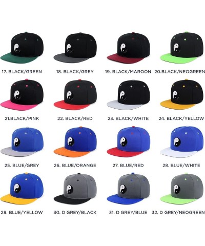 Ying Yang Hip-Hop Snapback Hat Embroidered Baseball Cap Asian Meditation 57. Red/Black $13.24 Baseball Caps