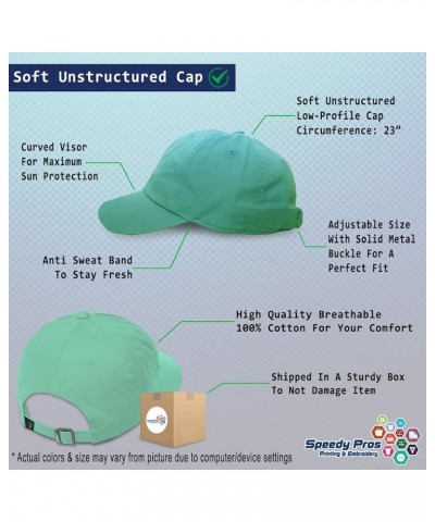 Soft Baseball Cap Thinking Cap Think Quote Twill Cotton Motivate Dad Hats for Men & Women Mint Personalized Text Here $11.61 ...