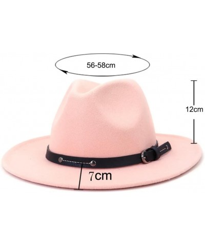 Men's Women Autumn Winter Accessories Fedoras Hat Men's Women's Church Hat Men's Women Wide Brim Jazz Hat 33 $26.19 Fedoras