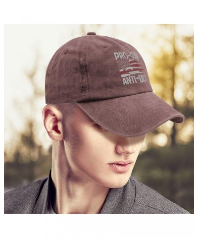 Pro Gun Anti Idiot Hat Mens Black Hat Pigment Black Gifts for Her Workout Hats Wine Red $11.58 Sun Hats