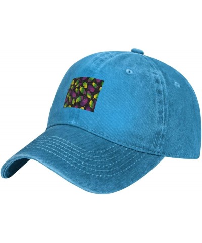 Splendid Feather Seamless Figure Baseball Cap for Men Women Hats Adjustable Vintage Cowboy Hat Blue $11.62 Cowboy Hats