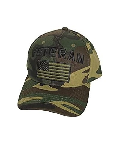 US Veteran Baseball Hat - Military Baseball Cap for Veterans, Retired, and Active Duty Camo Green $10.79 Baseball Caps