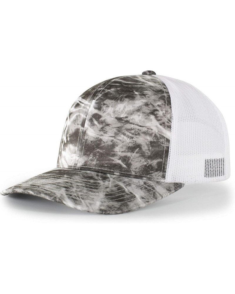 Agua Camo Snapback Trucker Elements Manta/White $9.52 Baseball Caps