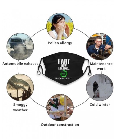 Fart Now Loading Face Mask Adjustable Breathable Balaclava with Filter Black $8.97 Balaclavas