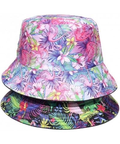 Flower Print Fisherman Hat for Women,Summer Outdoor Packable Cap Travel Beach Sun Hat $19.05 Sun Hats