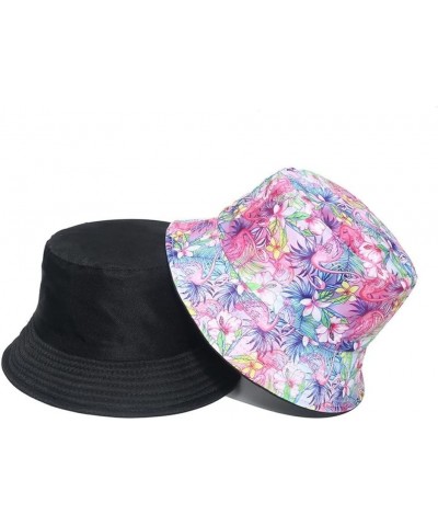 Flower Print Fisherman Hat for Women,Summer Outdoor Packable Cap Travel Beach Sun Hat $19.05 Sun Hats