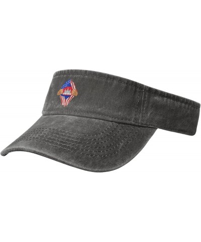 Hand Tear Flag of Cambodia Sun Visor Hats for Women Men Sun Hat Vintage Golf Hat Adjustable Baseball Cap Deep Heather $12.63 ...