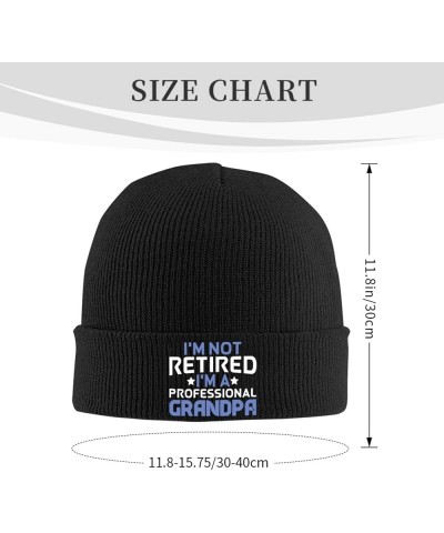 I'm Not Retired I'm A Professional Grandpa Retirement 2022 Beanie Hat Men Knit Skull Cap Women Knitted Hat Black Black $10.78...