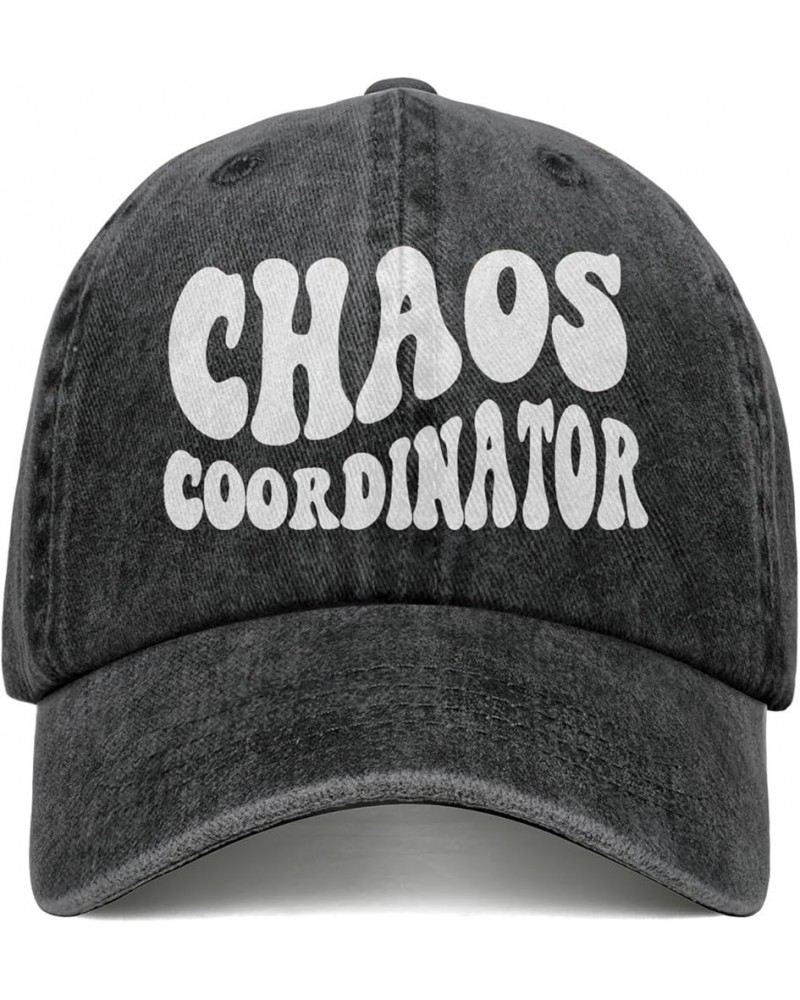 Chaos Coordinator Gifts for Men Chaos Coordinator Hat Baseball Cap Trucker Boss Day Gifts for Women Men Funny Black-12 $12.47...