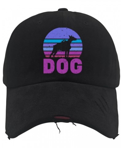 Dog Sunset Hats Runners hat AllBlack Womens Trucker hat Gifts for Daughter Cycling Cap Allblack $9.03 Sun Hats