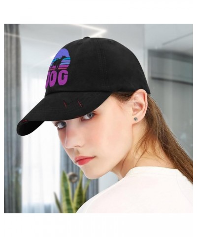 Dog Sunset Hats Runners hat AllBlack Womens Trucker hat Gifts for Daughter Cycling Cap Allblack $9.03 Sun Hats