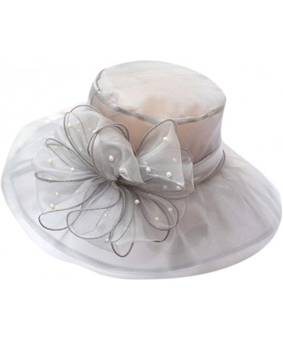 Women's Church Fascinator Bridal Tea Party Wedding Hat Run Like A Girl Hat Grey-b $7.58 Sun Hats