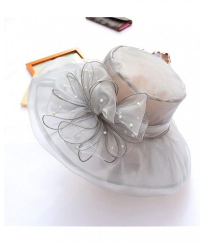 Women's Church Fascinator Bridal Tea Party Wedding Hat Run Like A Girl Hat Grey-b $7.58 Sun Hats