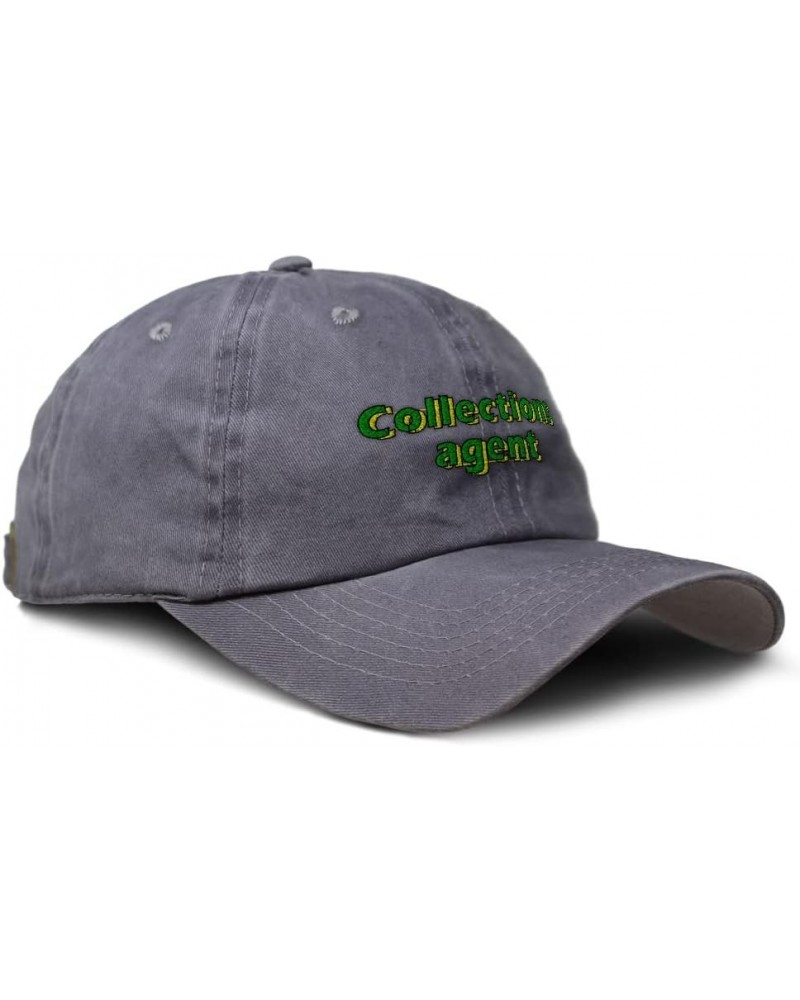 Soft Washed Baseball Cap Collections Agent Cotton Dad Hats for Men & Women Grey Design Only $14.88 Baseball Caps