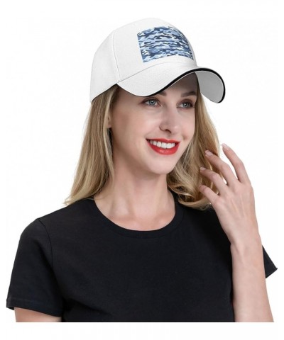 Blue Camo Picture Casual General Baseball Cap Black : Comfortable, Light White $9.98 Baseball Caps