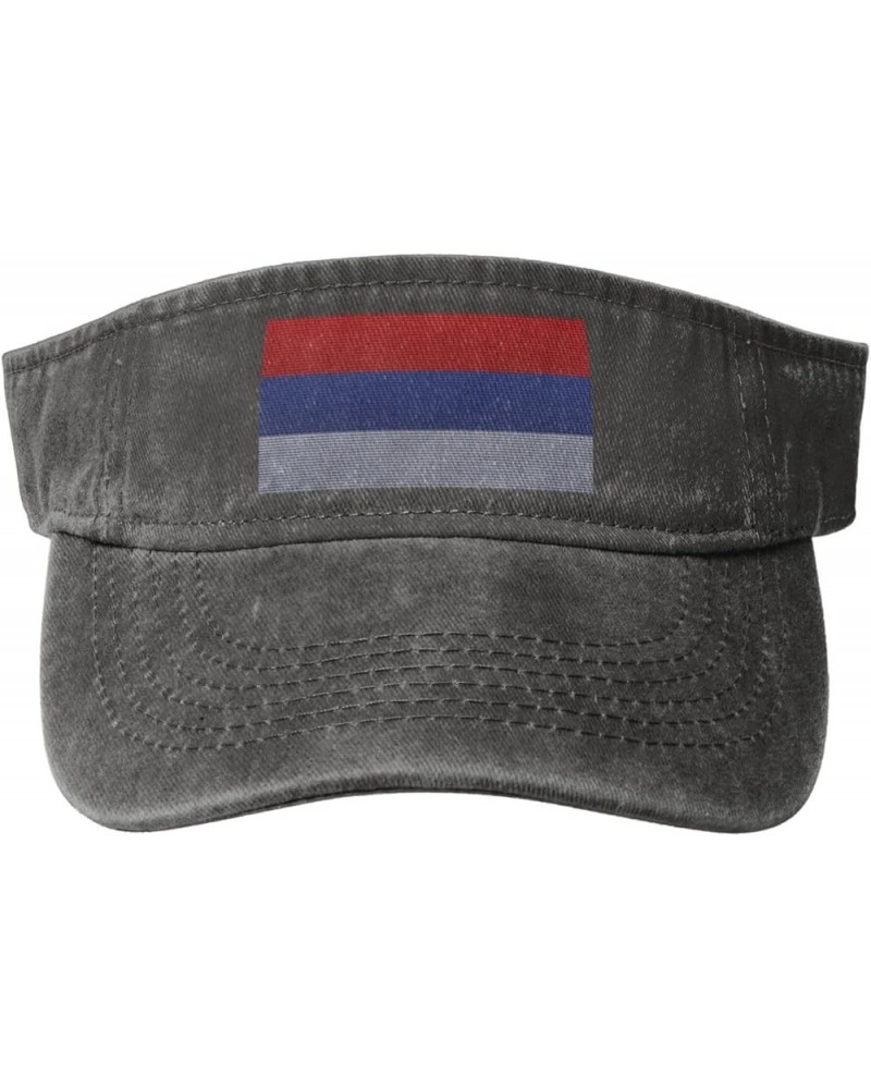 Flag of The Republika Srpska Knitting Effect Sun Hat Sun Visor Hats for Women Men Baseball Cap Golf Hats Deep Heather $9.47 V...