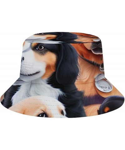 Fisherman Bucket Hat Wide Brim Sun Cap Boonie Hat Trucker Cap for Running/Sports Pattern 11 $13.91 Bucket Hats