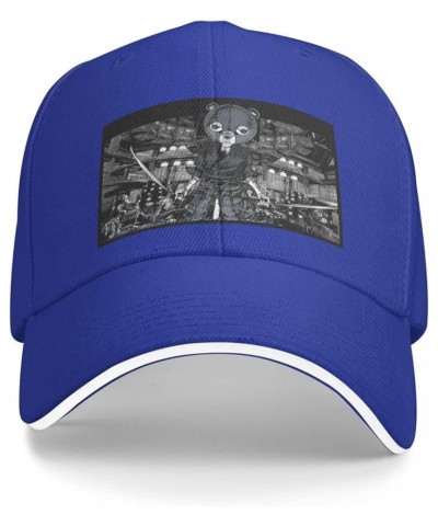 Anime Afro Samurai Sport Casual Sandwich Outdoor Baseball Cap Man Cap face Small Sunscreen Female Sun Visor Blue $16.31 Sun Hats