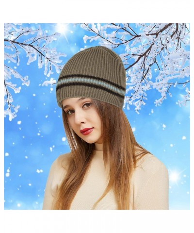 Knitted Warm Adult Outdoor Keep Plush Hat Winter Woolen Hats Printing Neutral Baseball Caps Ball Stretcher for Men $10.09 Rai...