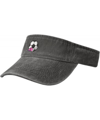 Football and Whistle Sun Visor Hats for Women Men Sun Hat Vintage Golf Hat Adjustable Baseball Cap Deep Heather $12.13 Visors