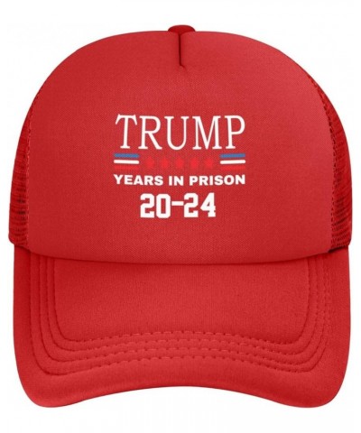 Trump 2024 Years in Prison Anti Trump Trucker Hat Women Mesh Baseball Cap Cowboy Hat Men Dad Hat Snapback Hat Black Red $10.3...