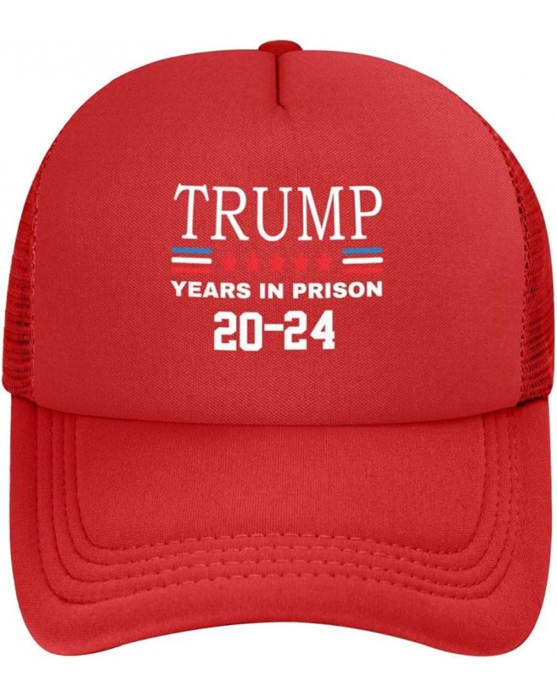 Trump 2024 Years in Prison Anti Trump Trucker Hat Women Mesh Baseball Cap Cowboy Hat Men Dad Hat Snapback Hat Black Red $10.3...