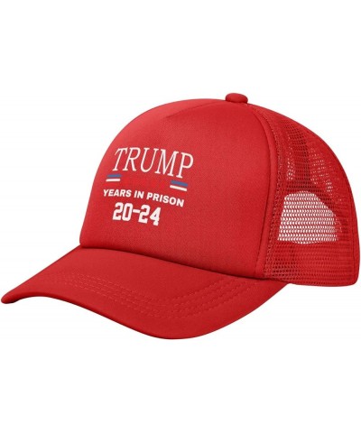 Trump 2024 Years in Prison Anti Trump Trucker Hat Women Mesh Baseball Cap Cowboy Hat Men Dad Hat Snapback Hat Black Red $10.3...