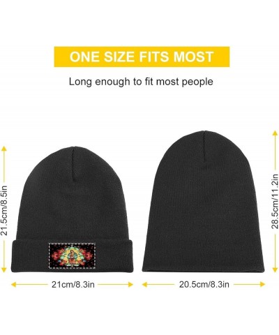 Our Lady of Guadalupe Virgin Mary Winter Hat Black Warm Skull Knit Hats Beanie Novetly Cap for Men Women Black57 $16.78 Skull...