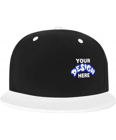 Custom Caps Add Your Design,Custom Text Caps,Custom Hat Design Your Own Classic Mens Womens Personalized Baseball Cap White $...