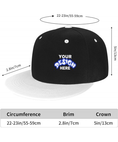 Custom Caps Add Your Design,Custom Text Caps,Custom Hat Design Your Own Classic Mens Womens Personalized Baseball Cap White $...