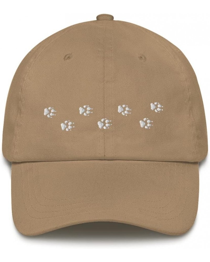 Wolf Tracks Hat for The Outdoors, Camping, Hiking & Wildlife Enthusiast! | Multiple Hat Colors Available Khaki $17.53 Basebal...