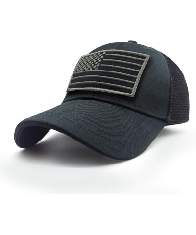 Baseball Cap Low Profile American USA Flag Hat Adjustable Camo Mesh Unisex Caps Black $10.84 Baseball Caps