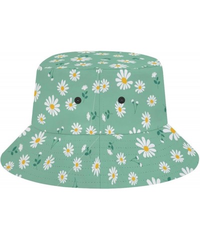 Green Flowers Bucket Hat Daisy Flower Womens Mens Bucket Hats for Fashion Beach Fisherman Hat Spring Daisy Flower-101 $11.01 ...