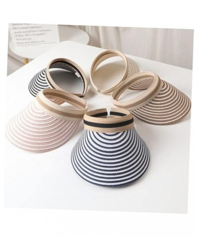 2 Pcs Summer Cap Straw Hat Wide Clip on Visor Hat Sun Block Hat Beach Hats Hats for Women Womens Sun Hat Beigex3pcs $10.08 Vi...