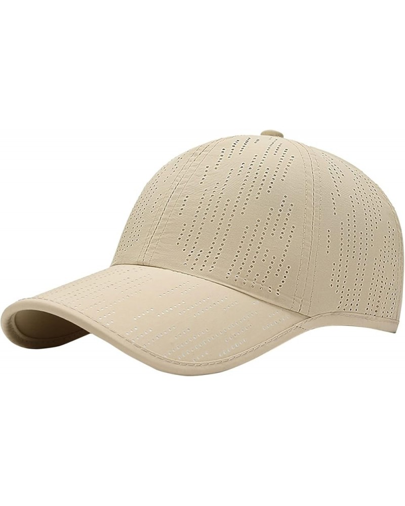 Men and Women Summer Fashion Outdoor Casual Sunscreen Baseball Caps Visors Hats Ladies Visors Khaki 1 $11.86 Visors