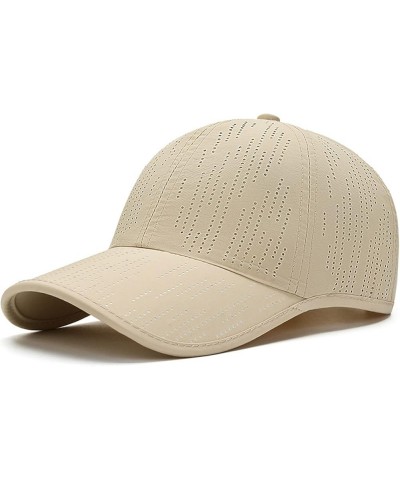 Men and Women Summer Fashion Outdoor Casual Sunscreen Baseball Caps Visors Hats Ladies Visors Khaki 1 $11.86 Visors