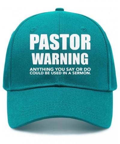 Pastor Warning Hat Pastor Warning Cap Pastor Warning Anything You Say or Do Could Be Used in a Sermon Hat Gifts Sky-blue $9.8...