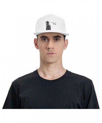 Enrique Singer Iglesias Flat Brim Hat Baseball Cap for Men Women Adjustable Snapback Caps Summer Trucker Hat White $11.59 Bas...