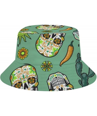 Fisherman Bucket Hat Wide Brim Sun Cap Boonie Hat Trucker Cap for Running/Sports Pattern 7 $13.91 Bucket Hats