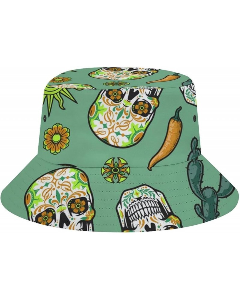 Fisherman Bucket Hat Wide Brim Sun Cap Boonie Hat Trucker Cap for Running/Sports Pattern 7 $13.91 Bucket Hats